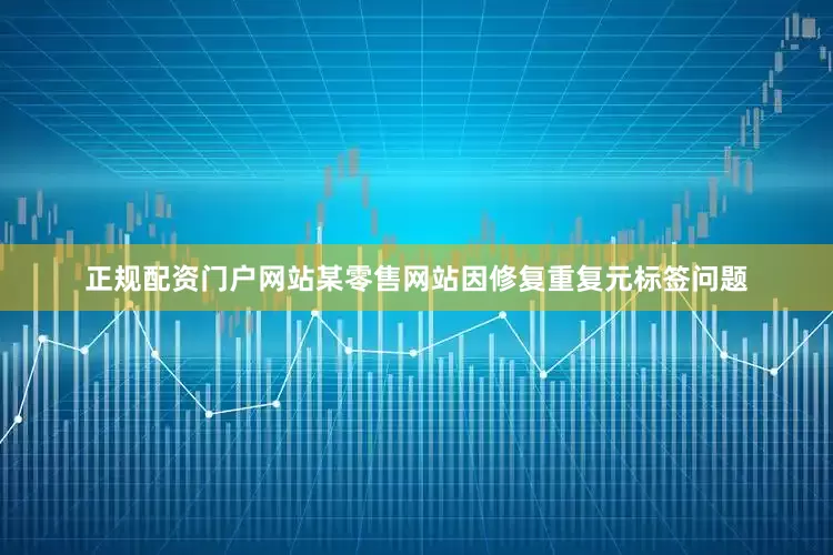 正规配资门户网站某零售网站因修复重复元标签问题